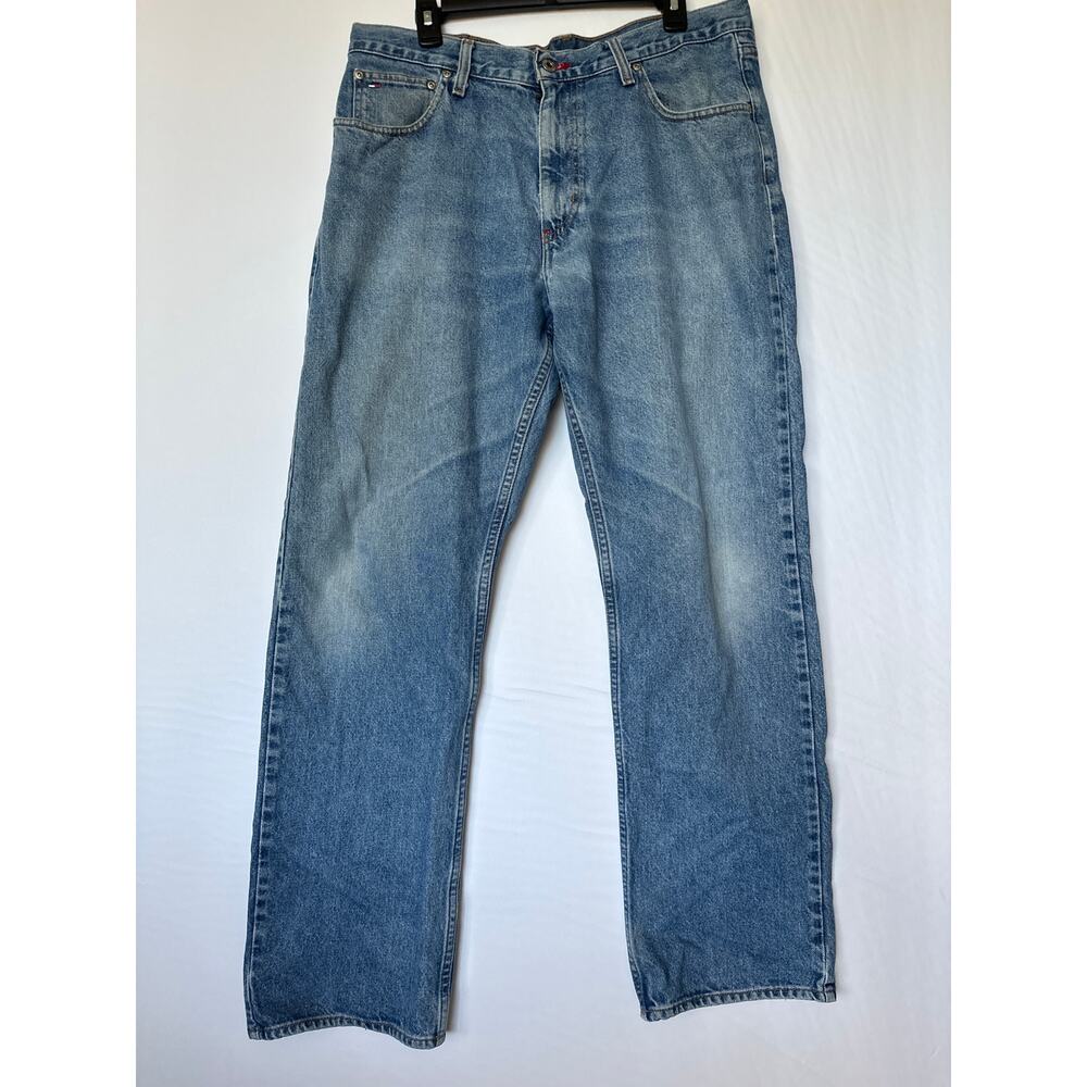Tommy Jeans🌿Men’s Relaxed Fit Blue Denim Jeans Size 36x32 90s Y2K Jeans